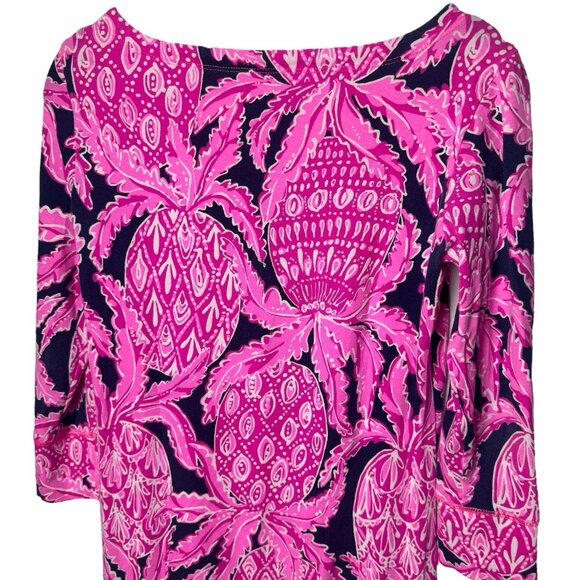 Lilly Pulitzer UPF 50+ Sophie Pineapple Print Dress Coastal Vacation Resort XS - Picture 6 of 9